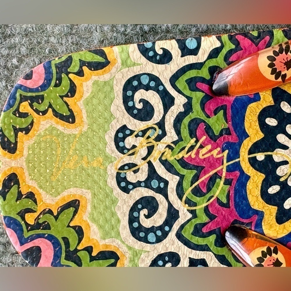 Vera Bradley Rio Multicolored Flip Flops Sandals - Picture 7 of 11